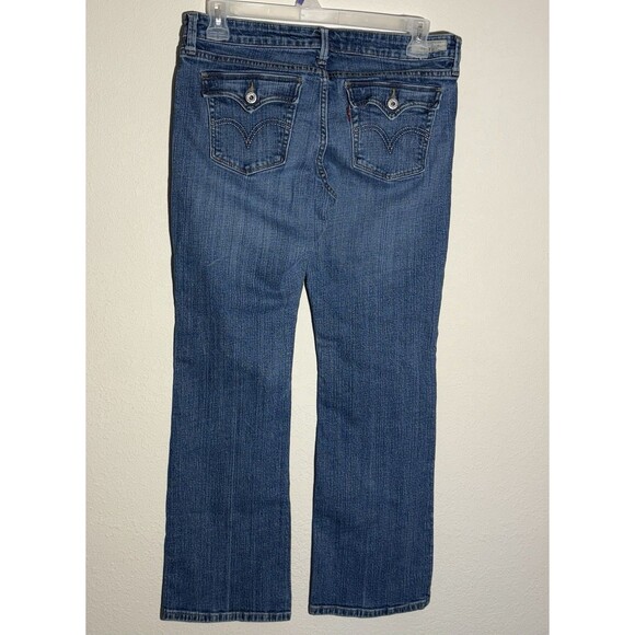 Levi's 545 Low Boot Cut Jeans Women's 12M Medium Wash Denim Casual Everyday - Picture 2 of 10